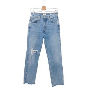 Citizen of Humanity Daphne High‑Rise Crop Stovepipe Jeans‎ in Lucky Char Size 27